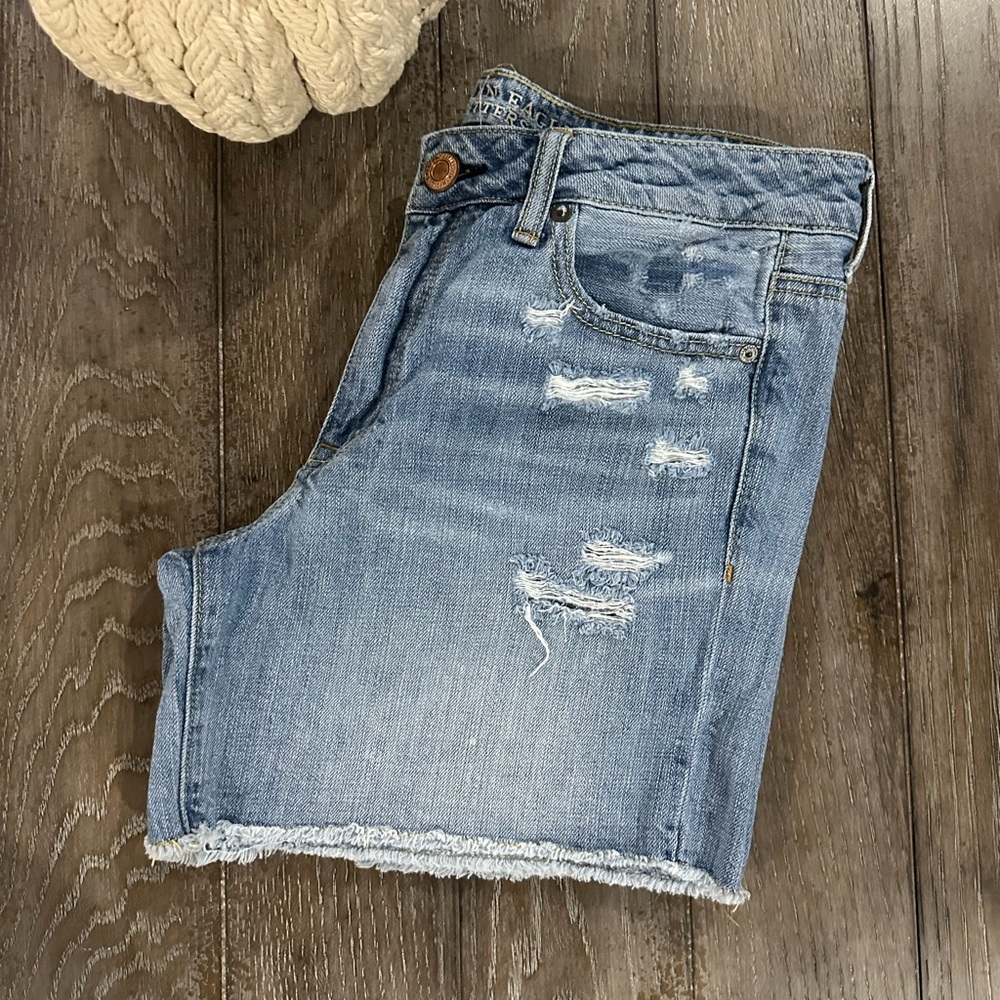 American Eagle Outfitters Light Blue Jean Shorts - Picture 2 of 10